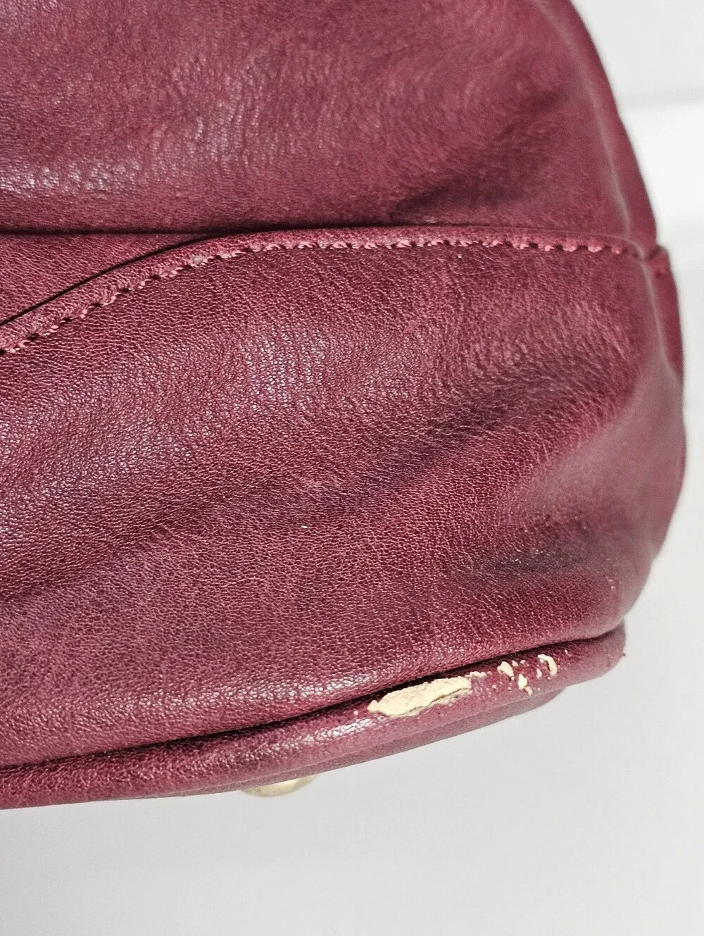 London Fog satchel Maroon Faux-leather